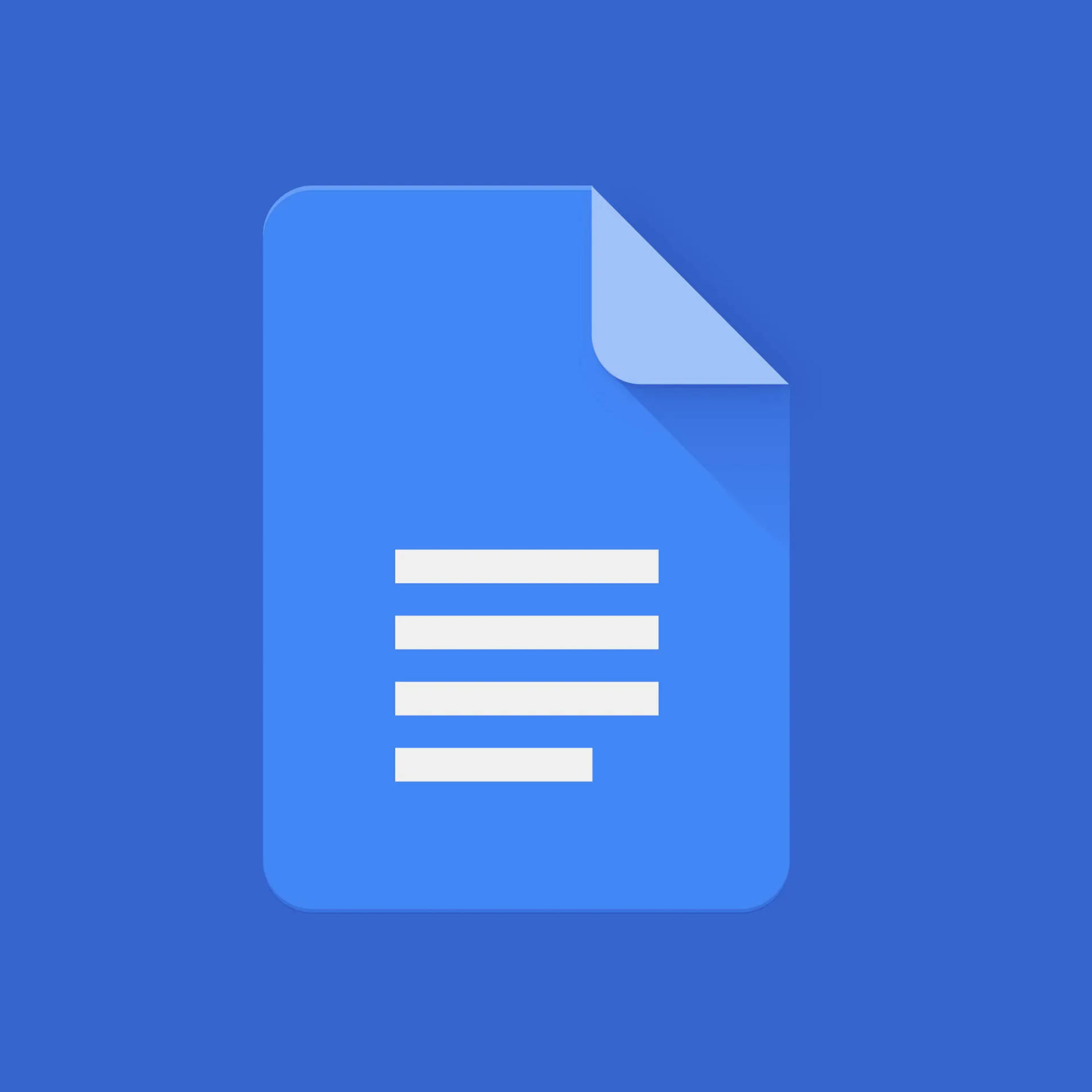Icône Google Docs Moderne En Bleu Fond d'écran