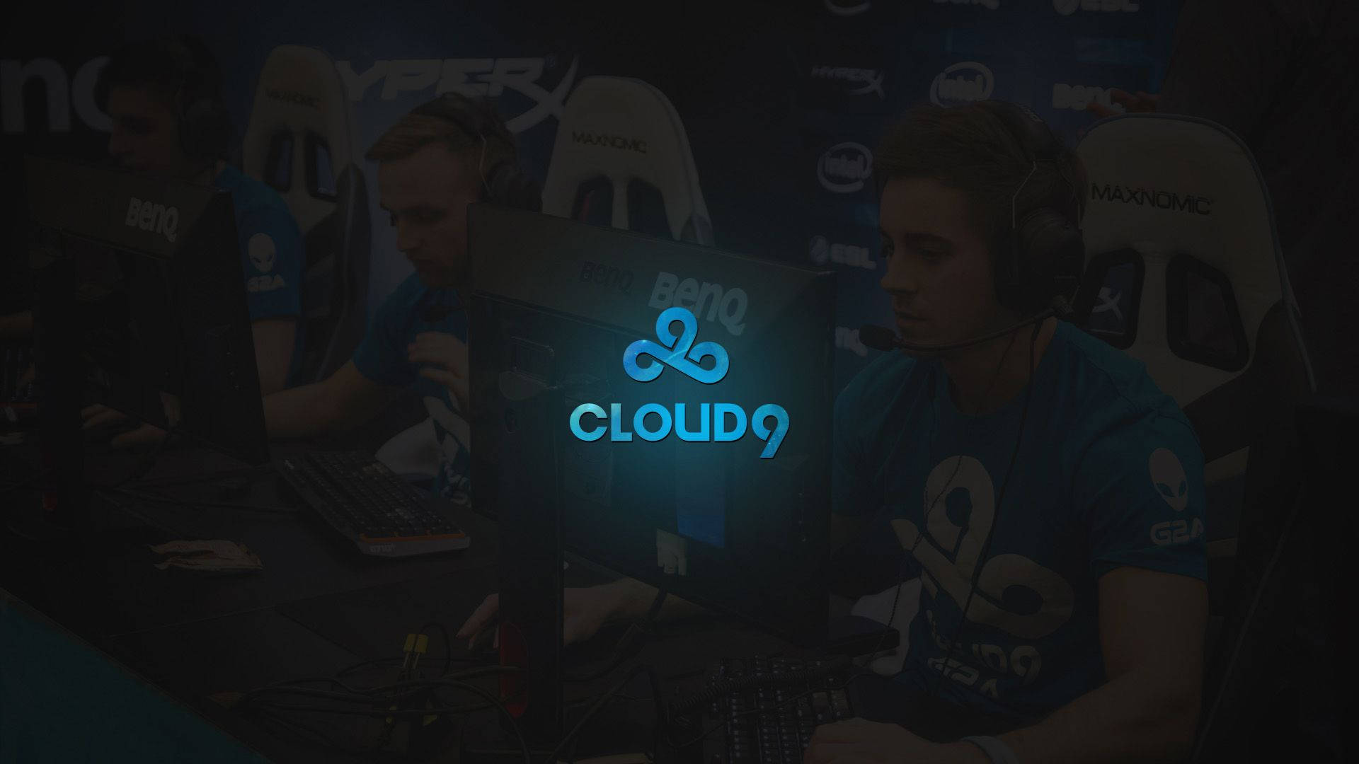 Cloud9 Logo Med E-spot Spillere Wallpaper