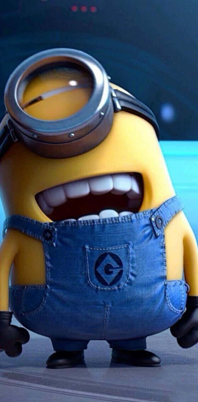 Corny Minion Lachend [wallpaper] Achtergrond