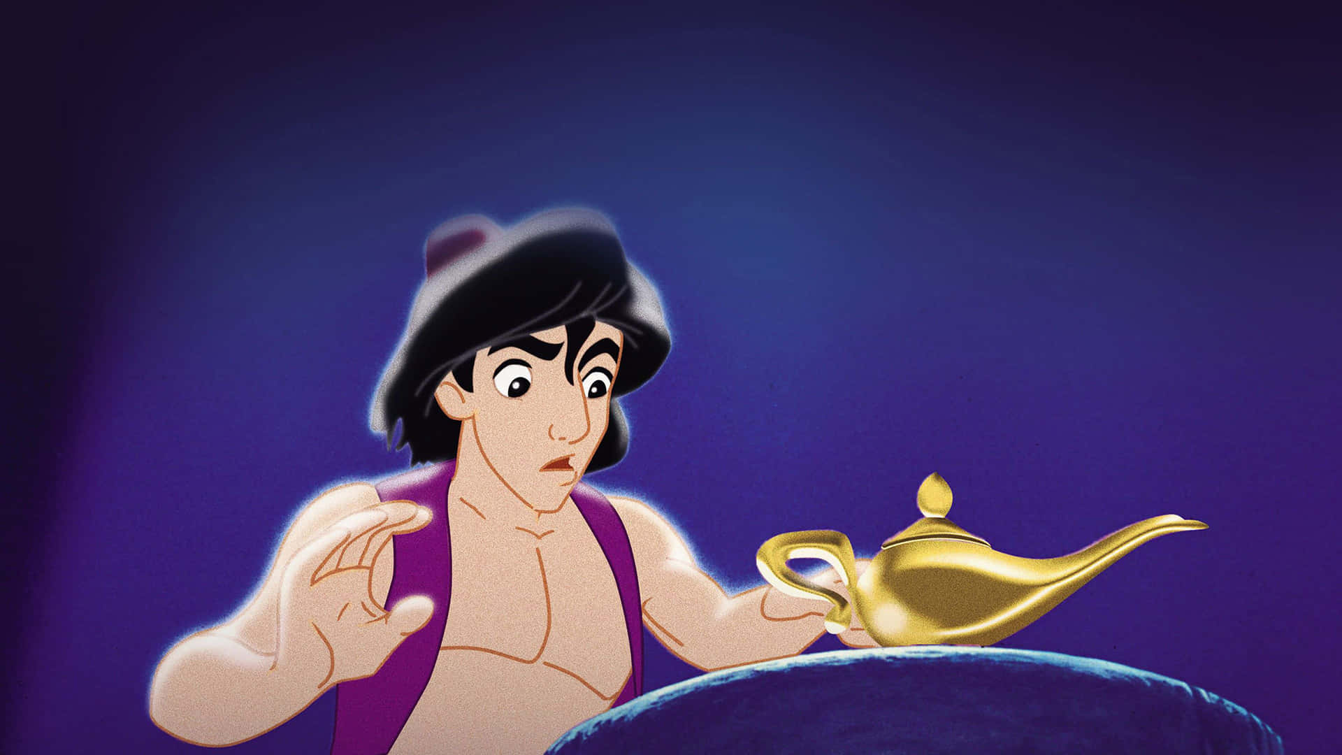 Disney4k Aladdin Mit Der Goldenen Lampe Wallpaper