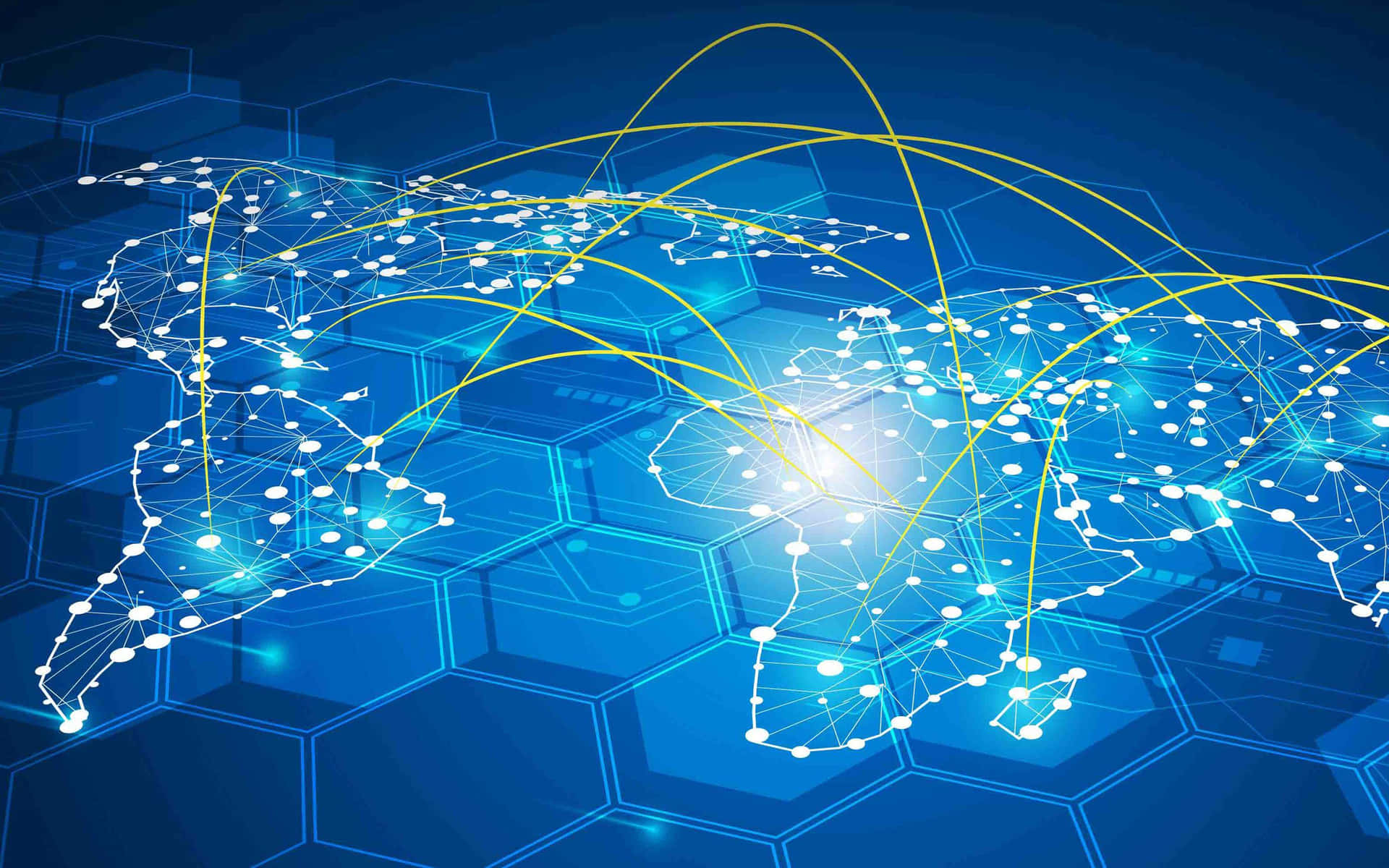 Concetto Di Connettività Della Rete Globale Sfondo