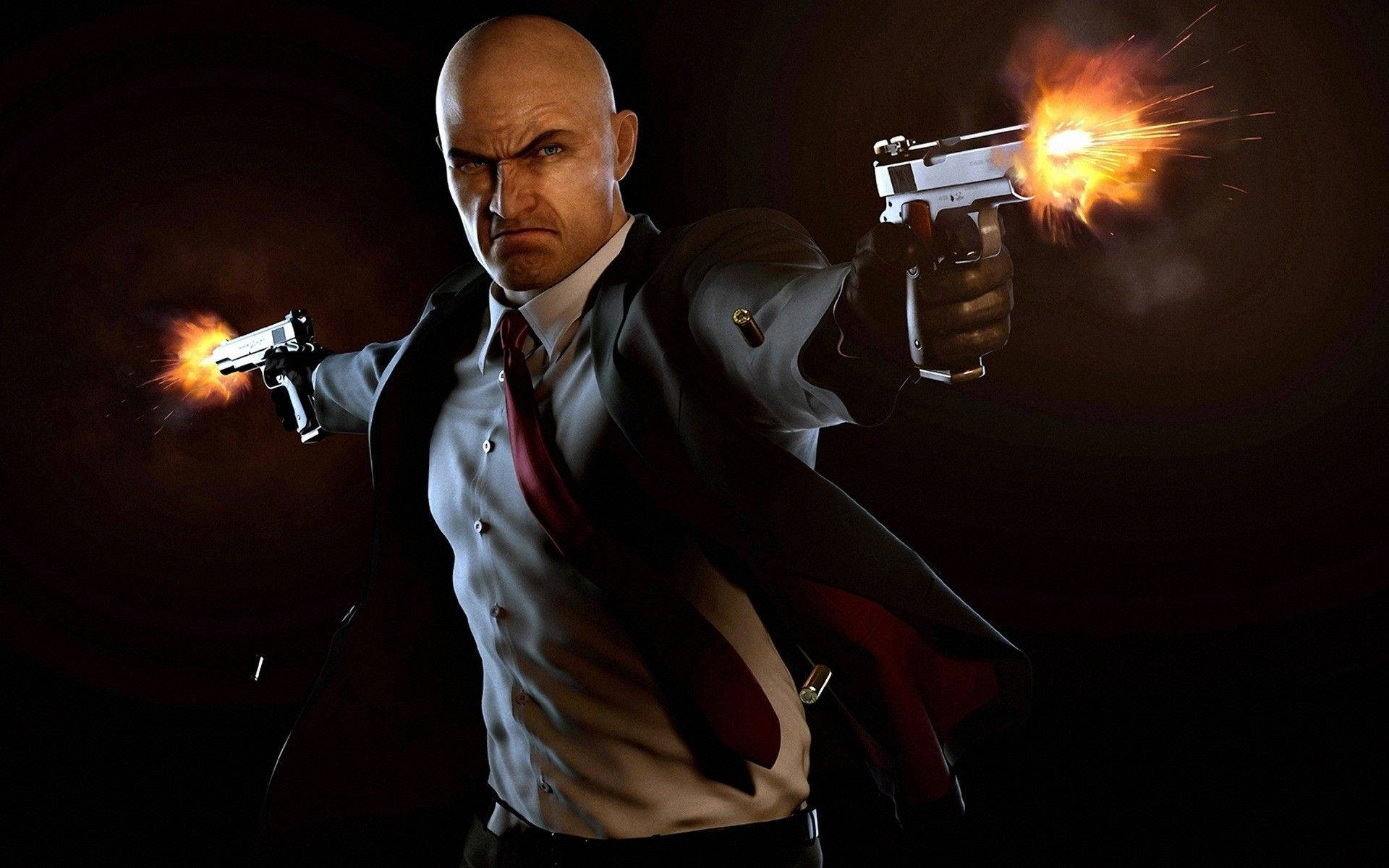 Hitman Absolution Pistol Munnbluss Bakgrunnsbildet