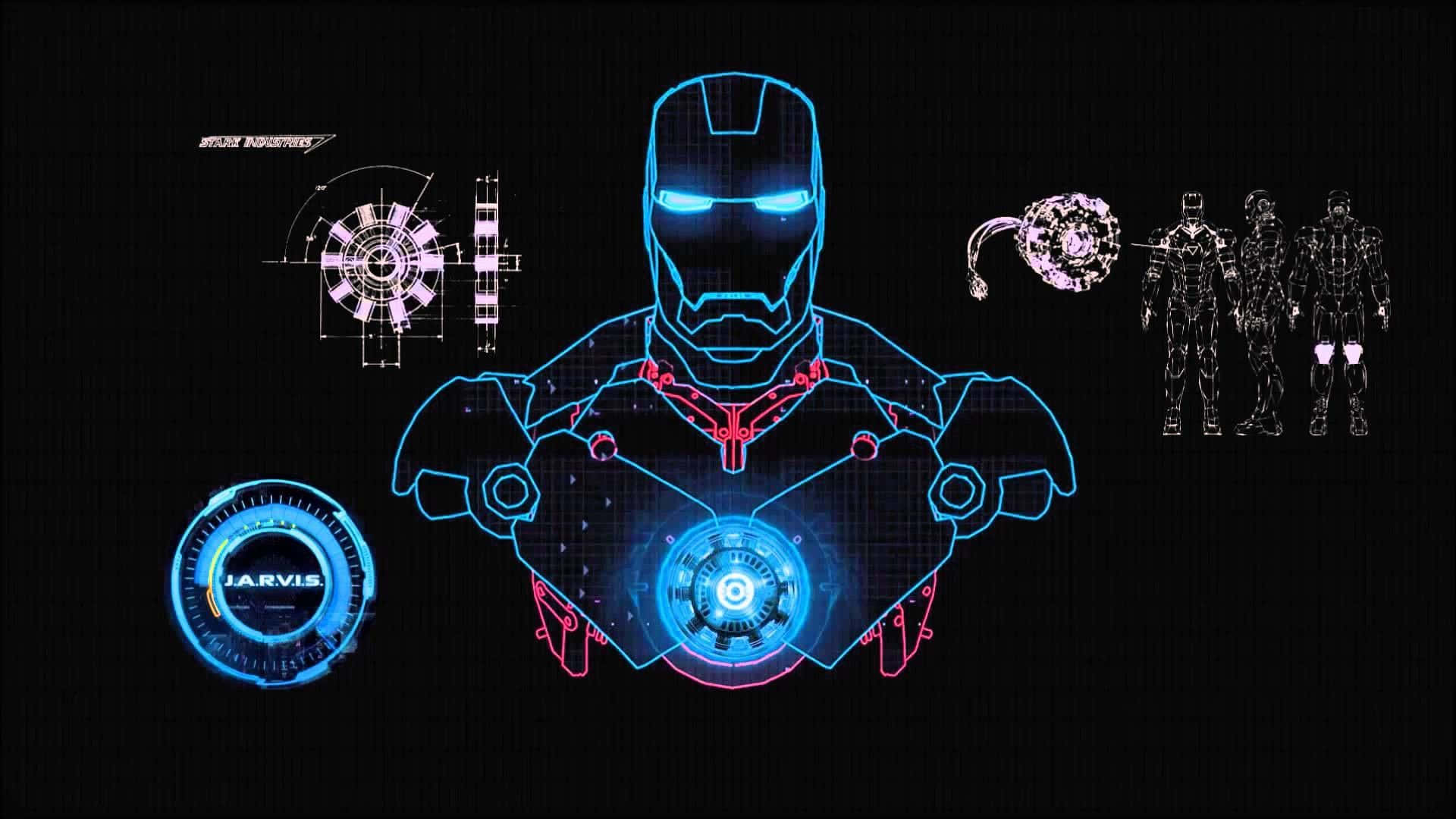Ironman Jarvis Desktop Verkleidung Wallpaper