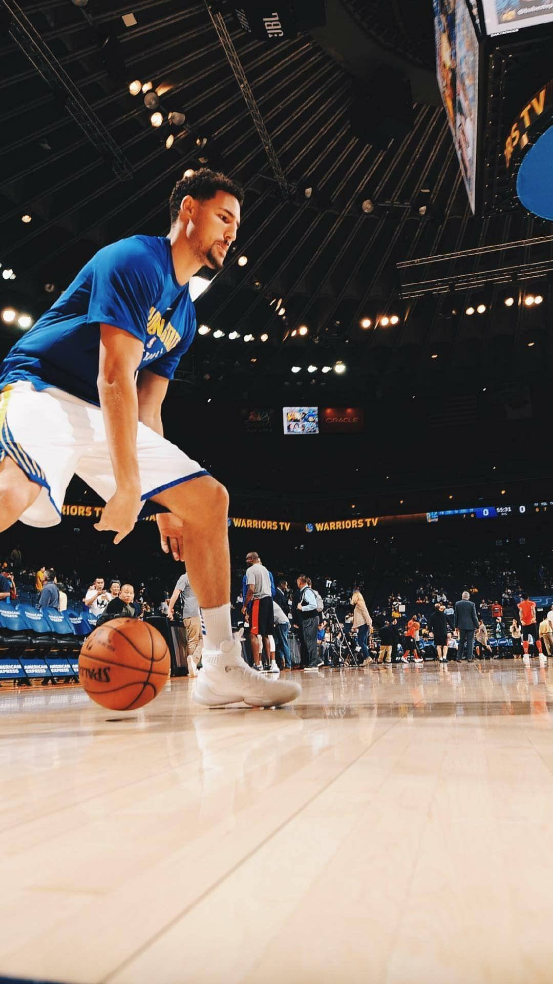 Klay Thompson Store Håndtag Wallpaper