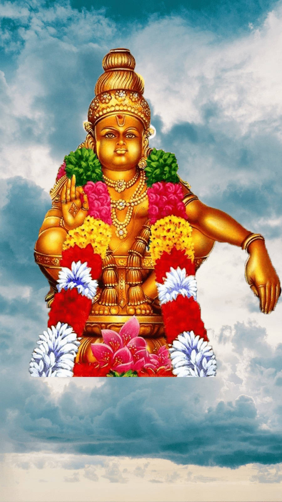 Ediciónde Lord Ayyappa En El Cielo Fondo de pantalla