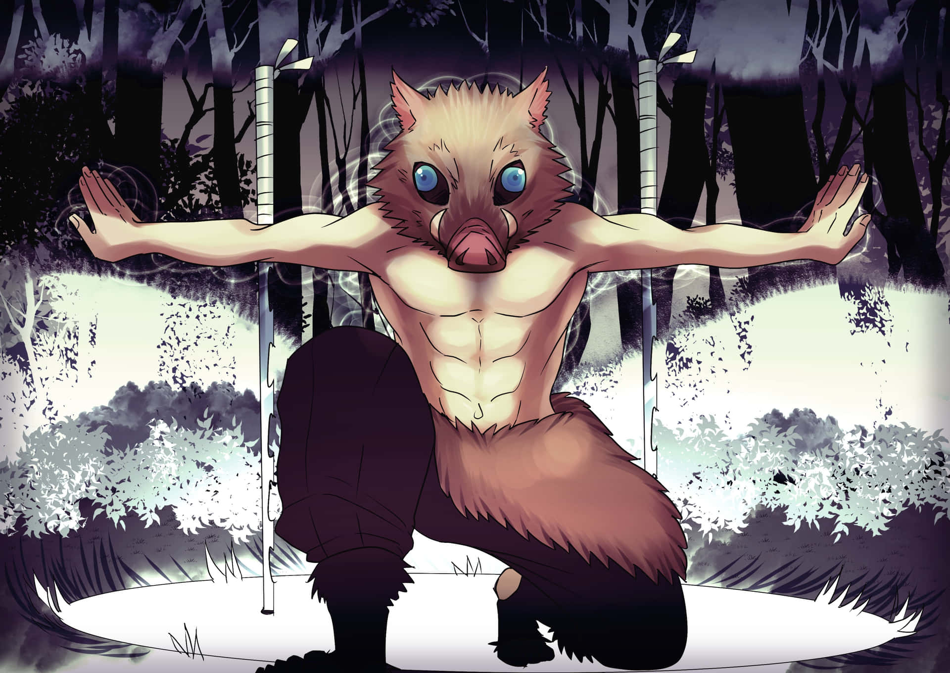 Verhülltepose Inosuke Pfp Wallpaper