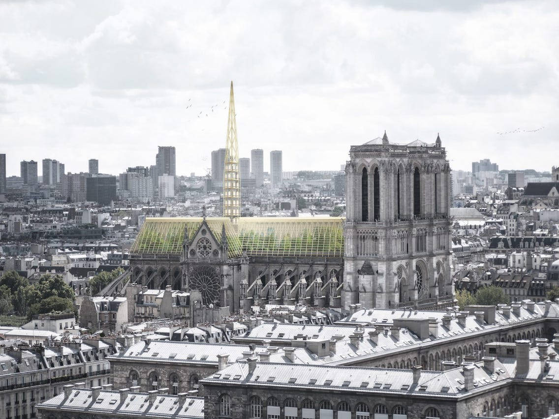 Notre Dame Fra Blokker Borte Bakgrunnsbildet