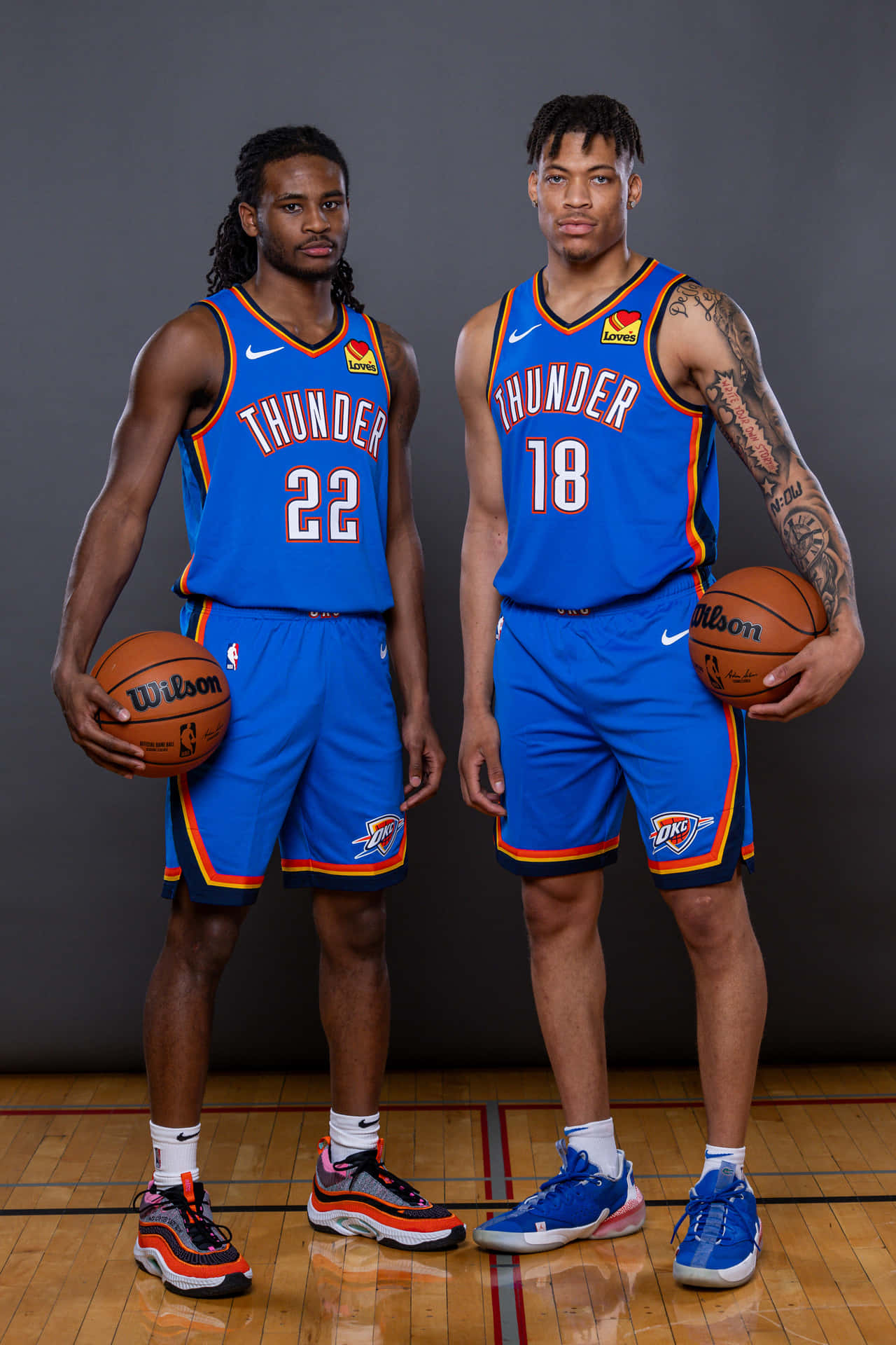 Retrato De Jugadores De Oklahoma City Thunder Fondo de pantalla