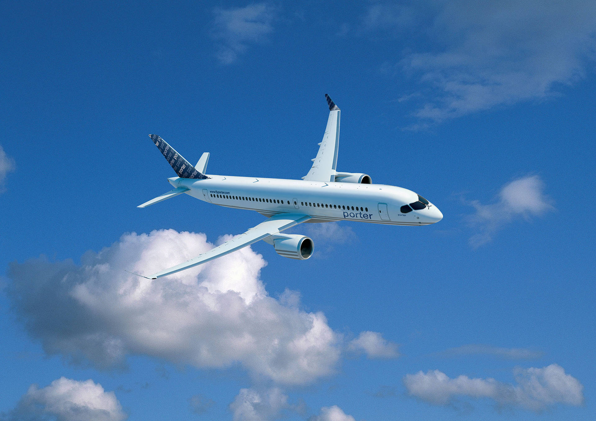 Typer af fly fra Porter Airlines Wallpaper