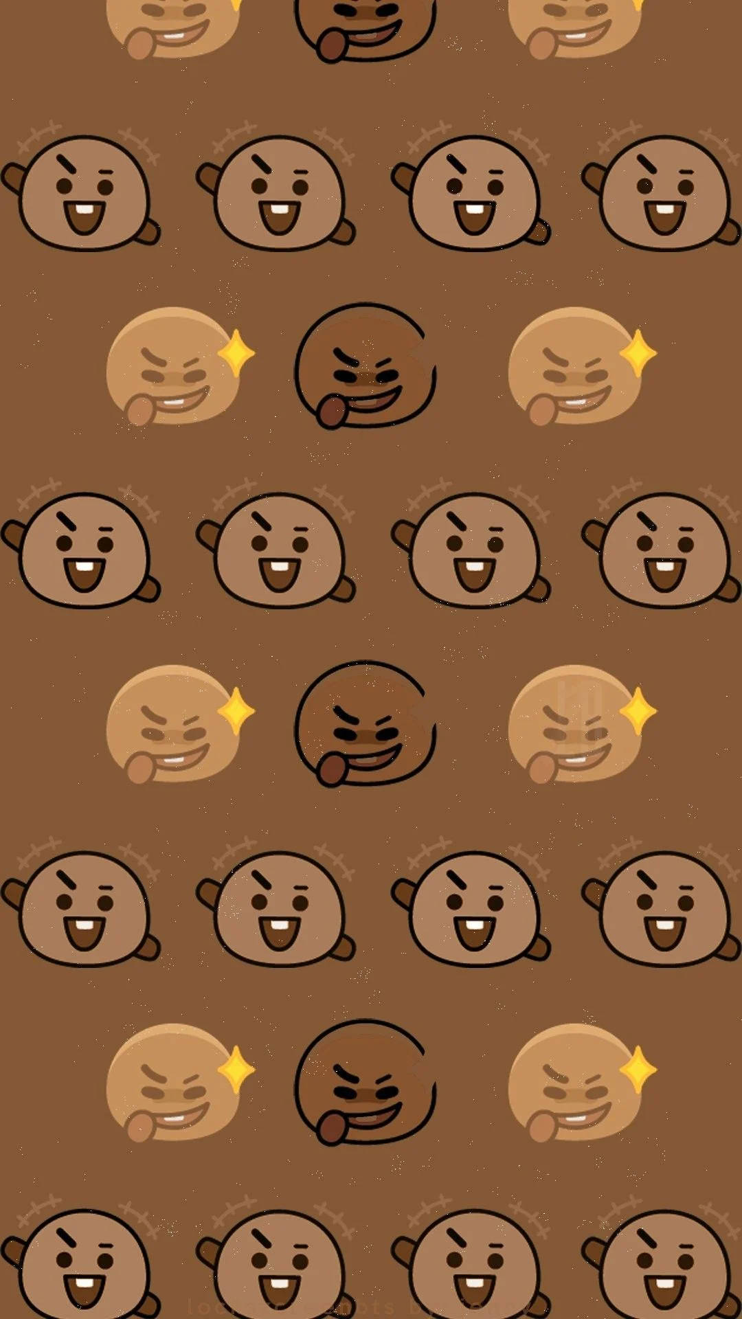 Shooky BT21-emotikoner Tapet: Wallpaper