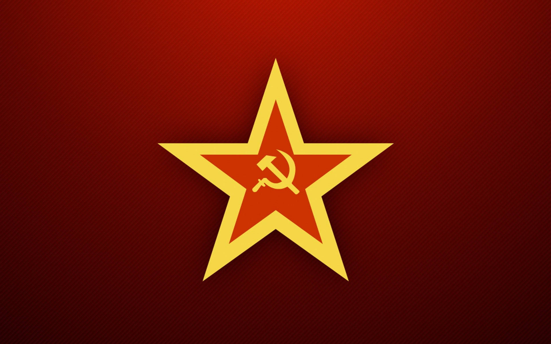 Logo Della Bandiera Dell'unione Sovietica Sulla Stella Sfondo