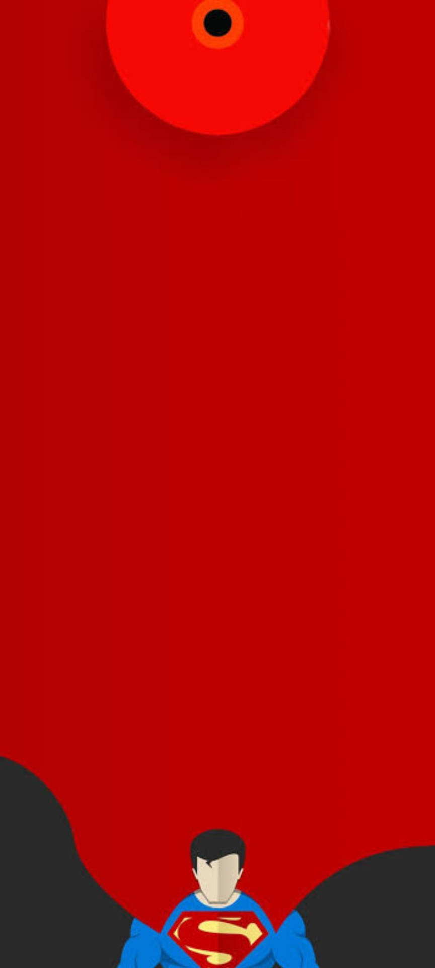 Supermann Redmi Note 9 Punch Hole Bakgrunnsbildet