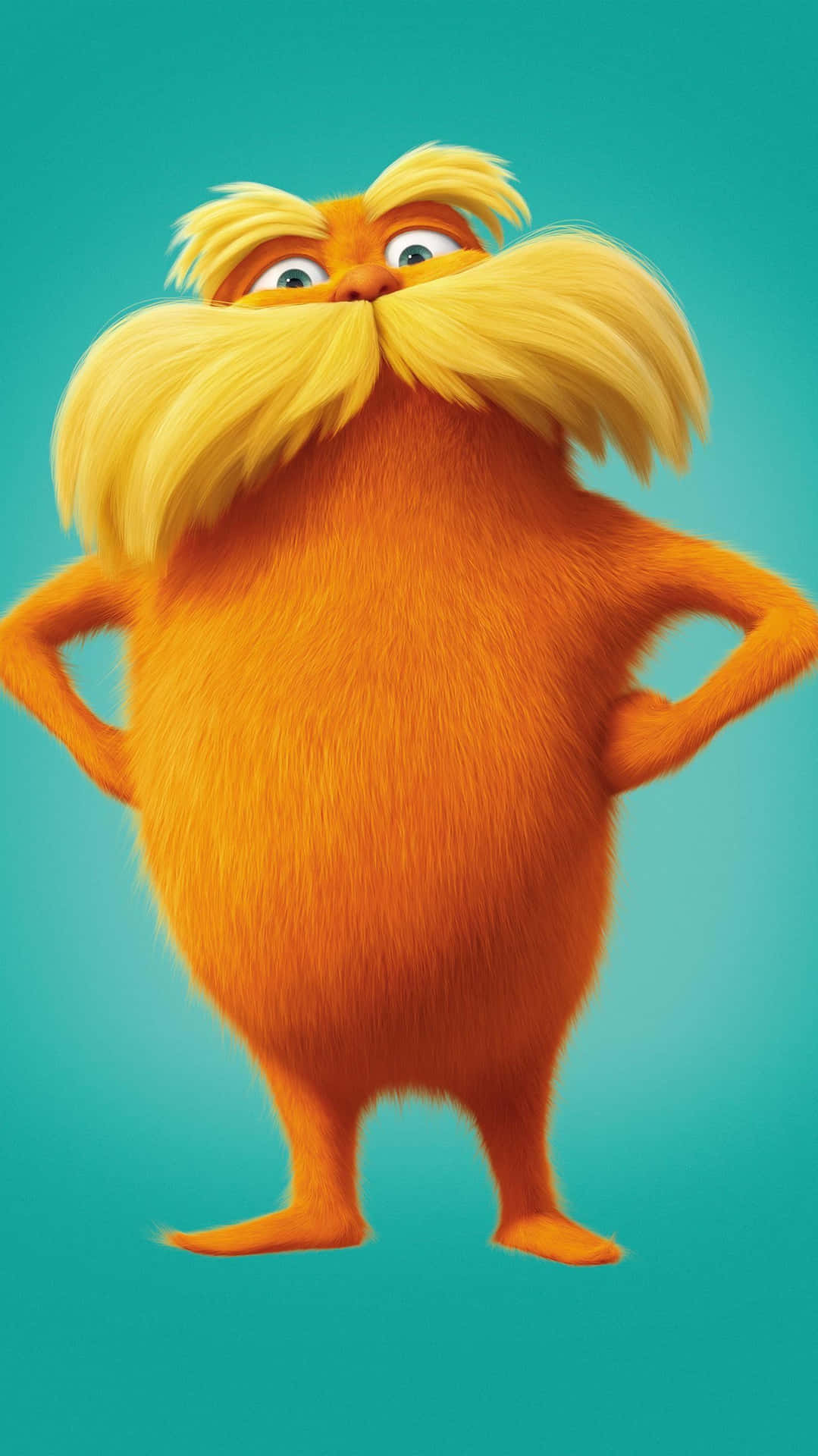 Il Lorax In Piedi Fiero Sfondo