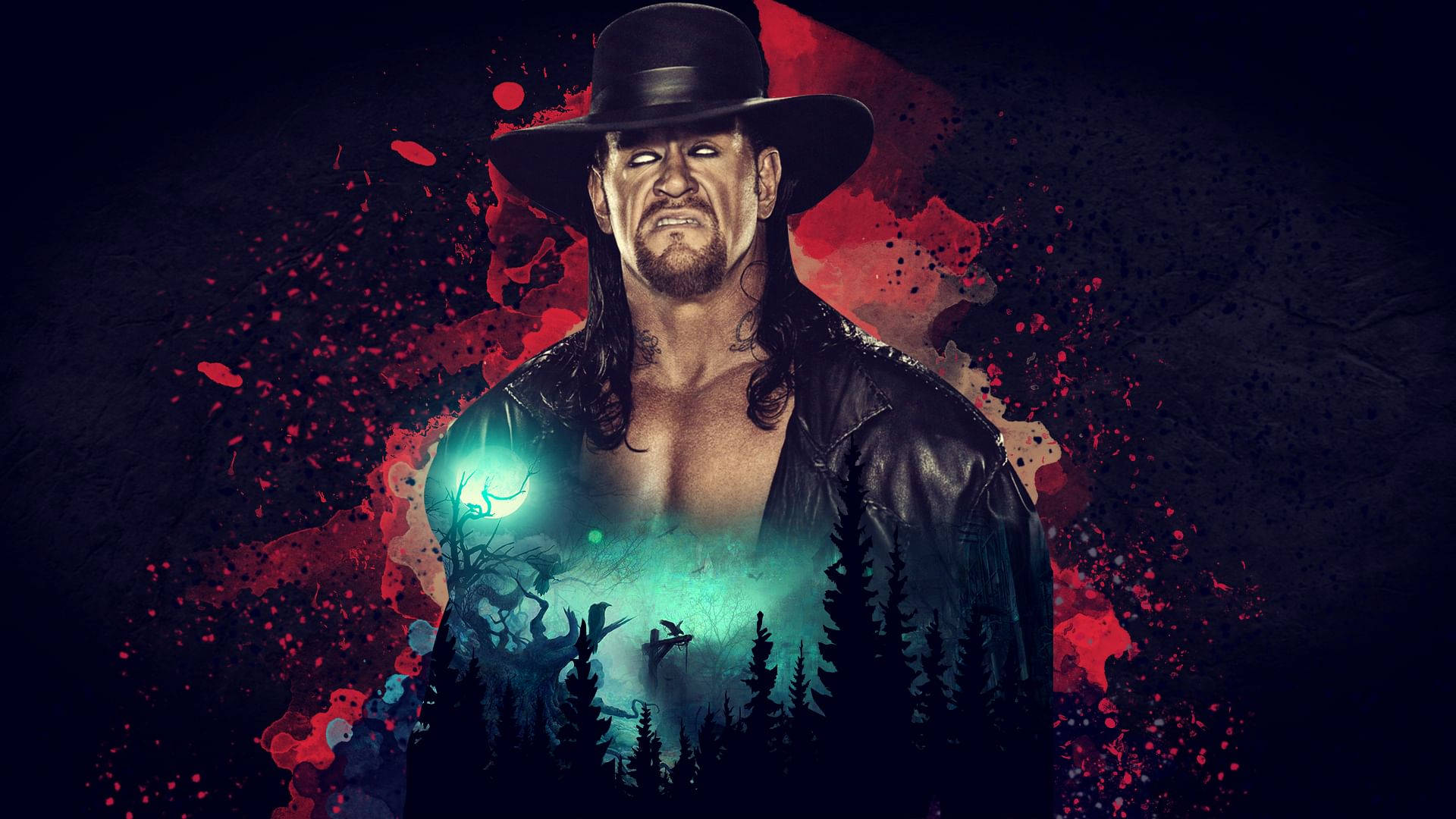 The Undertaker In Intense Digitale Kunst Achtergrond