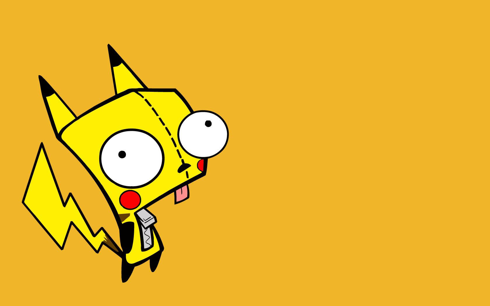 Amareloinvader Zim Pikachu Papel de Parede