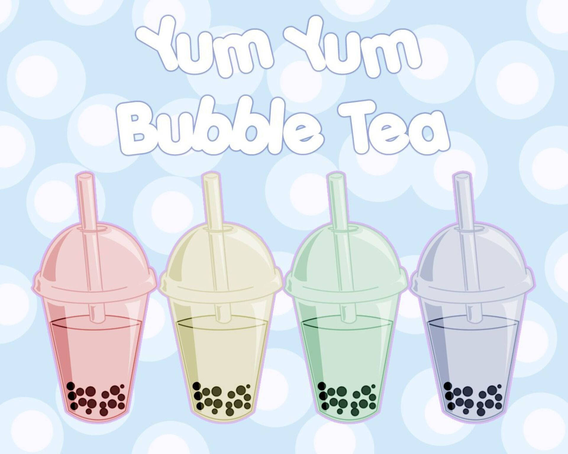 Yum Yum Bubble Tea Bakgrunnsbildet