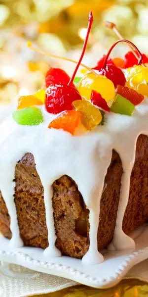 720p Bagte Bakgrund Smeltende Frugtkage Tapet