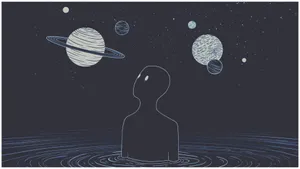 Estetisk Chromebook Skyggeplaneter Wallpaper