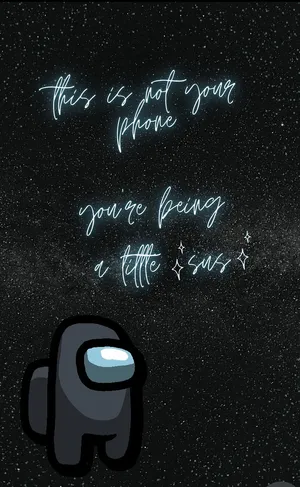 Amongus Schwarz Nicht Dein Handy Wallpaper