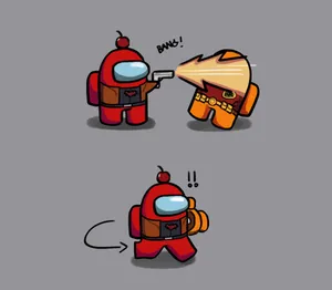 Among Us -hahmo Valehtelija Wallpaper