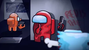 Amongus Zwei Verdächtige Wallpaper