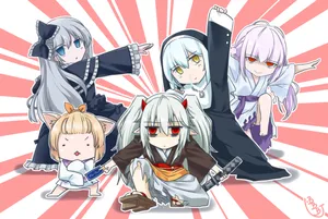 Nyter Et Morsomt Utendørs Eventyr Med Venner. Wallpaper