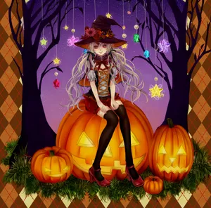 Få rædsel denne Halloween med Anime! Wallpaper