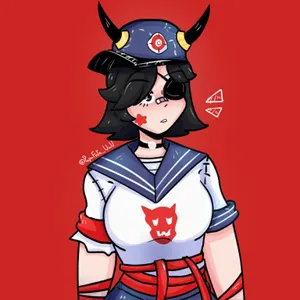 Karya Seni Gadis Samurai Anime Wallpaper