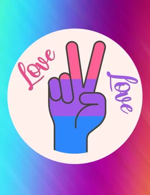 Eineflagge, Die Den Bisexuellen Stolz Präsentiert Wallpaper