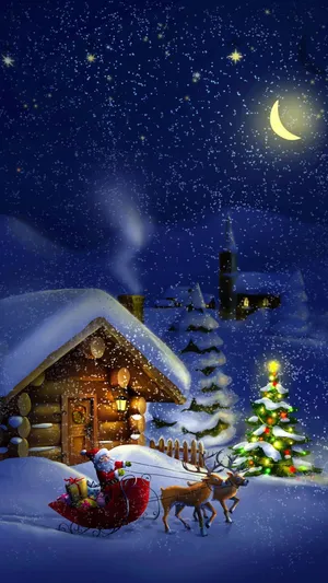 Juletapeter til mobiltelefoner Wallpaper