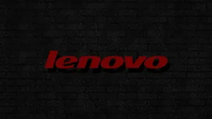 Tegelvägglenovo Officiell Logotyp Wallpaper