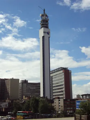BT Tower står højt og flot på computeren. Wallpaper