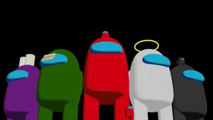 Cooleamong Us 3d Modelle Wallpaper