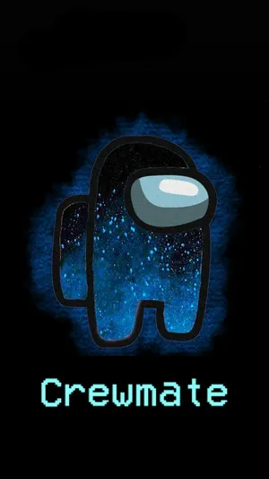 Cooleamong Us Blaue Crewmate Wallpaper