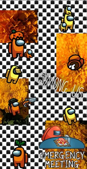 Cooleamong Us Schachbrettmuster Wallpaper