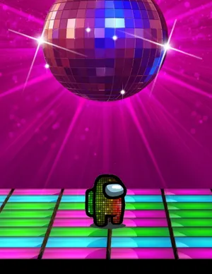 Cooleamong Us Disco. Wallpaper
