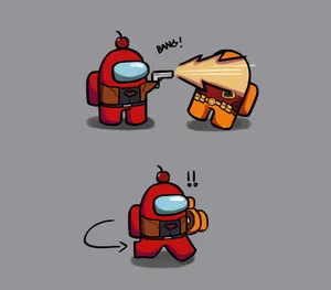 Snyggamong Us Skjuter Wallpaper