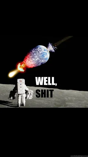 Kule Morsomme Astronaut-meme Wallpaper