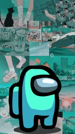 Anime Pokémon Sød Among Us Fanart Wallpaper