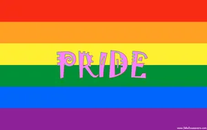 Stoltoch Färgglad! Firar #cutepride Med Stil På Min Datorskärm Eller Mobila Bakgrundsbild. Wallpaper