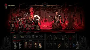 Adegan Pertarungan Darkest Dungeon Wallpaper