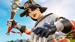 Karakter Fantasi Dengan Mace Berduri Wallpaper