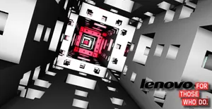 Geometrisktunnel Lenovo Officiell. Wallpaper