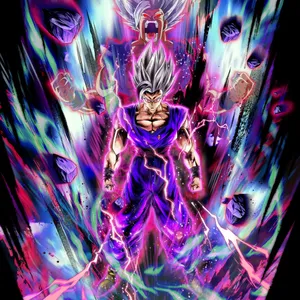 Gohan Iphone Violetin Energian Kera Wallpaper