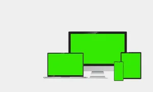 Écran Vert Sur Plusieurs Appareils Wallpaper