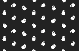 Halloweenspök-mönster Laptop-konst. Wallpaper