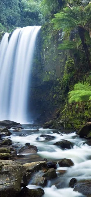 Iphone Vesiputous Näytönsäästäjä Wallpaper