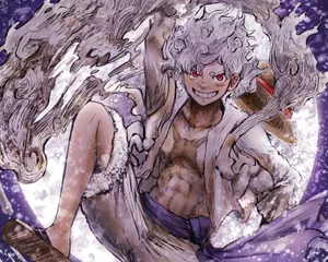 Joy Boy Luffy Fan Tegning Wallpaper