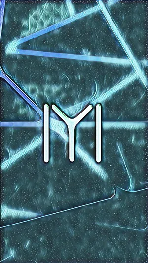 Kayitribe Blått Abstrakt Sigill. Wallpaper