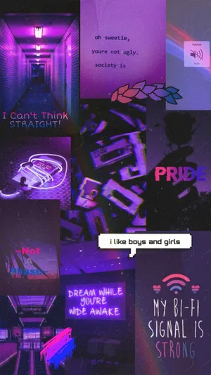 Lgbt Esthétique Violette Bisexuelle Wallpaper